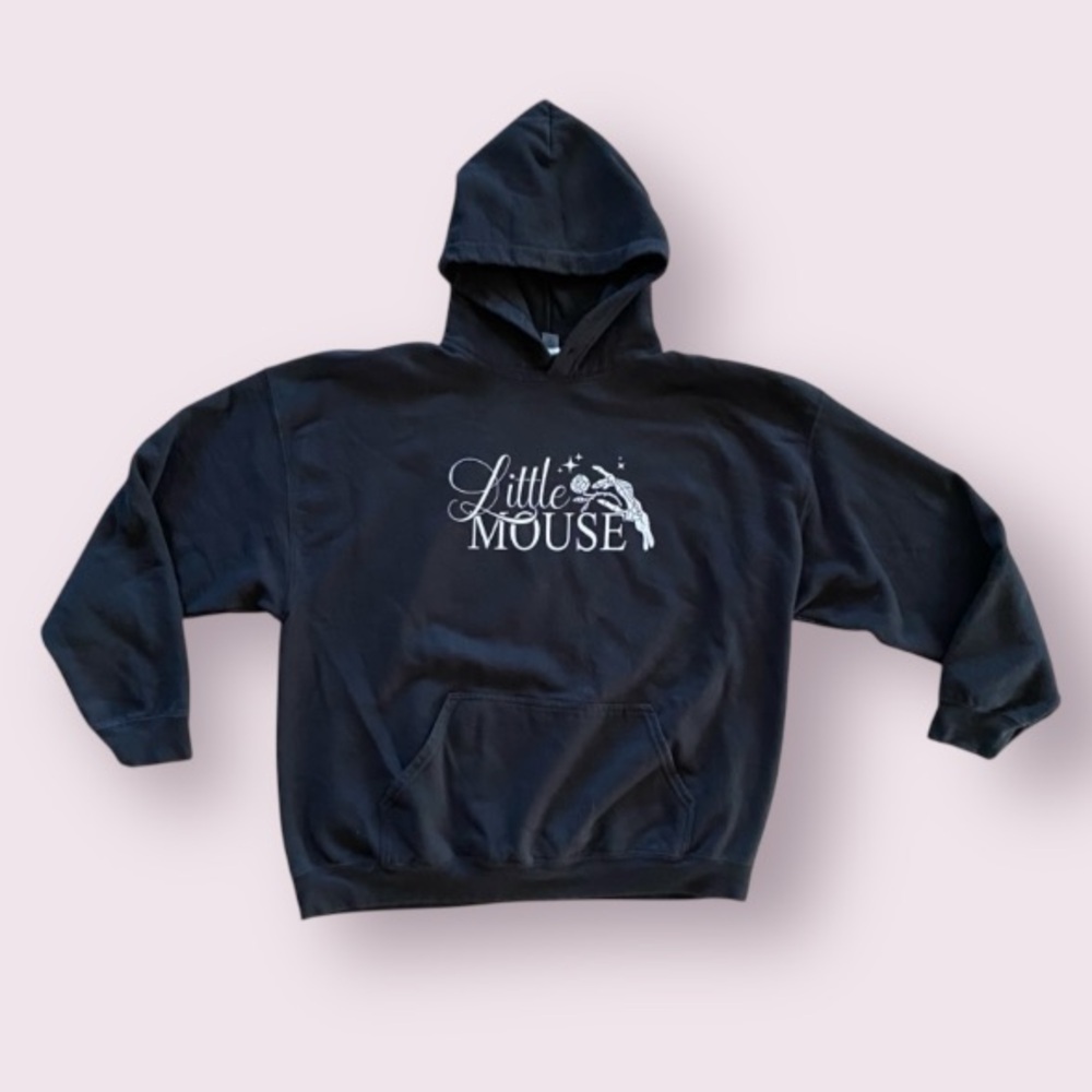 Little Mouse Hoodie in Black